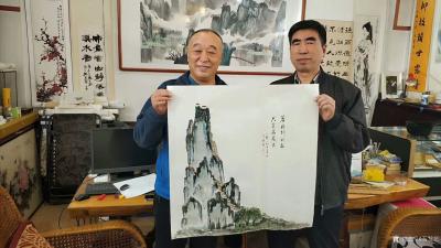 秦发艺生活-国画表意画《若问何所往，只言高处去》，尺寸四尺斗方68x68cm。
  我与书【图2】