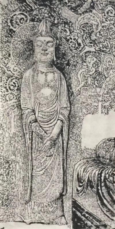 马培童日记-焦墨画新作《麦积山石窟》-马培童焦墨画感悟笔记（66）
   麦积山石窟是中国【图1】