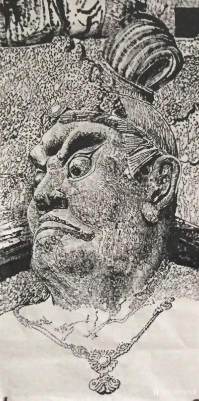 马培童日记-《带你走进麦积山石窟》马培童焦墨画感悟笔记之（67）
  麦积山石窟，创建年代【图1】