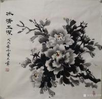 艺术家吉大华日记:国画牡丹作品«满堂红»«艳溢香浓»«冰清玉洁»等四幅戊戍年近【图2】