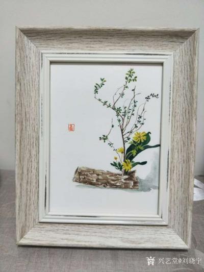 刘晓宁日记-禅花门手绘作品欣赏，附装裱效果图。
禅花门手绘作品讲究主题清新淡雅，构图宁静空【图2】