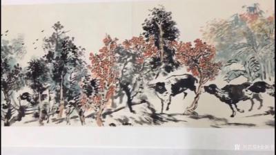 金新宇收藏-俺家老爷子的《百牛图》长卷下半节，整卷长18．8米长，画心宽35厘米。应大家的要【图2】