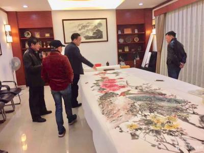 叶仲桥生活-广东汉莎画院组织二0一九年第一次书画交流活动，来自天津、佛山、肇庆、中山、云浮等【图3】