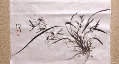 周牧天日记-周牧天国画兰花，50幅，最后一幅书竟是发帖自带，啧啧【图11】