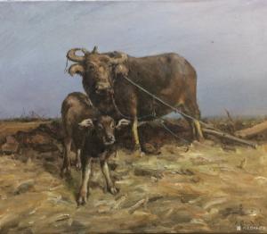 艺术品图片：艺术家宋德发油画作品名称《深情》议价