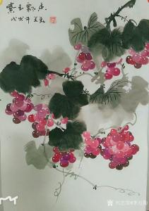 李万勤国画作品《至紫玉飘香》价格100.00元