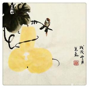 李万勤国画作品《福禄》价格50.00元