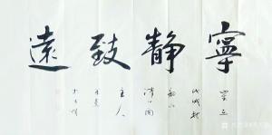 李万勤书法作品《宁静致远》价格150.00元