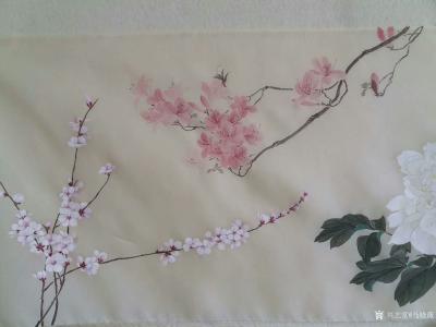 马晓薇日记-为十米长卷《百花图卷》题词——摘录百花诗词二十余首，收纳近一年素材绘制而成。
【图4】