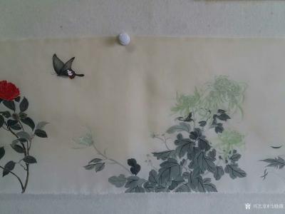 马晓薇日记-为十米长卷《百花图卷》题词——摘录百花诗词二十余首，收纳近一年素材绘制而成。
【图5】