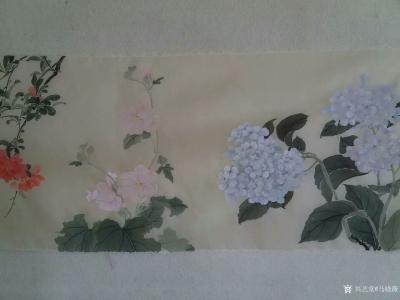 马晓薇日记-为十米长卷《百花图卷》题词——摘录百花诗词二十余首，收纳近一年素材绘制而成。
【图6】