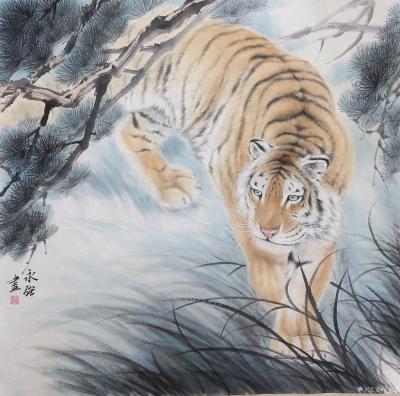 于永强日记-最近画些写意，主以走兽为主，部分作品已结缘。【图1】