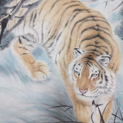 于永强日记-最近画些写意，主以走兽为主，部分作品已结缘。【图2】