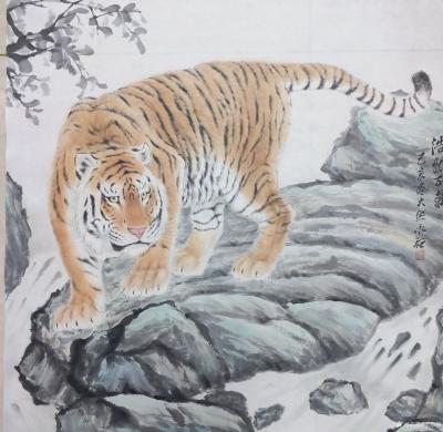 于永强日记-最近画些写意，主以走兽为主，部分作品已结缘。【图3】