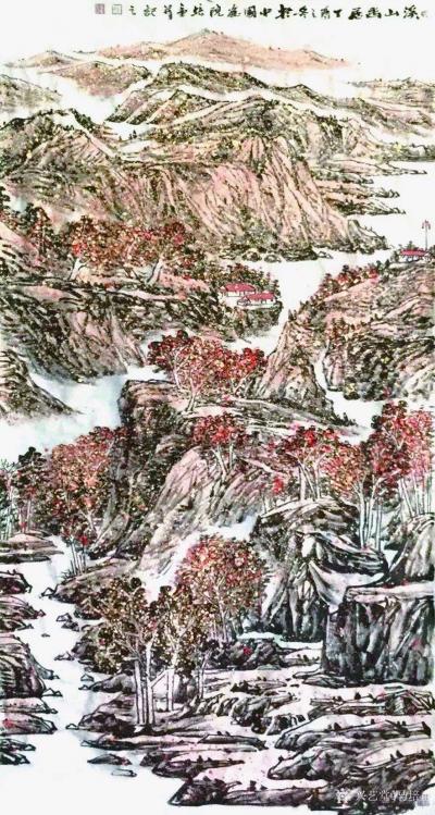 马培童收藏-《马培童焦墨山水中的一点焦红看英雄气》
  岁月钩沉，大痴、八大、陈老莲、倪云【图2】