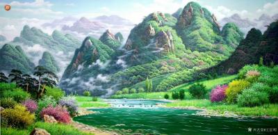 王征明收藏-油画水彩画水粉画区别：油画以油为调和剂在特制的画布或画版上创作，颜料可多可少；水【图2】