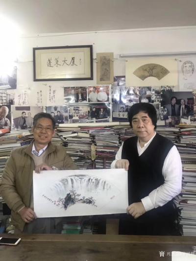 罗树辉生活-昨天上午，有缘到了广东省收藏家协会主席黎展华老师的工作室雅聚，并与黎主席，岭南尚【图2】