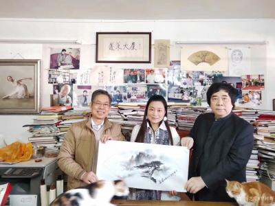 罗树辉生活-昨天上午，有缘到了广东省收藏家协会主席黎展华老师的工作室雅聚，并与黎主席，岭南尚【图3】