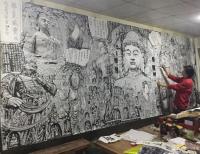 艺术家马培童日记:《挥毫焦墨，一生清雅》马培童焦墨画感悟笔记（78）
  我【图0】