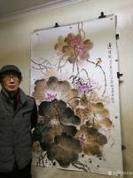 艺术家徐如茂日记:国画莲花图完成,成都送仙桥名家画廊汪主编委托我画一张尺寸13【图2】