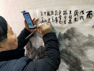魏杰生活-“两江风骨”中国画作品展于春节期间举行，我的作品参展，分享展会期间人潮涌动的场景【图6】