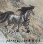 刘建国日志-乙亥新春，马踏祥云，新的一年国画骏马新作品欣赏«志在千里»«【图1】