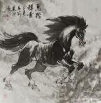 刘建国日志-乙亥新春，马踏祥云，新的一年国画骏马新作品欣赏«志在千里»«【图3】