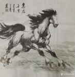 刘建国日志-乙亥新春，马踏祥云，新的一年国画骏马新作品欣赏«志在千里»«【图4】