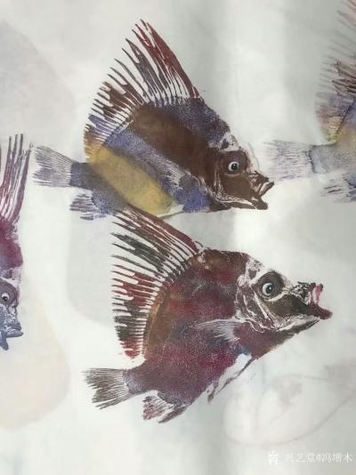 冯增木收藏-国画艺术家曹东晓鱼拓艺术展于2019年2月19日始在山东美术馆举行，分享曹东晓先【图5】