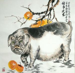 艺术品图片：艺术家田光荣国画作品名称《诸事大吉》价格688.00 元