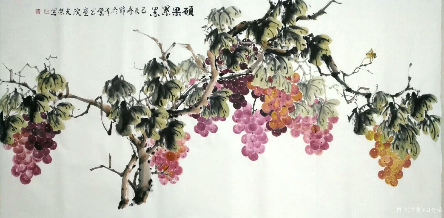 田光荣国画作品《硕果累累》【图0】