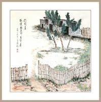 艺术家秦发艺日记:门开着，树还在那里等着【老琴表意画】
2019年老琴作于石【图0】