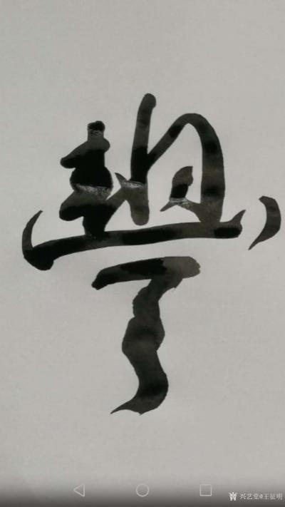 王征明收藏-新年伊始，王征明为“丰华园”题匾（丰华园是龙城铭地产的二期工程，投资近五十亿）。【图2】