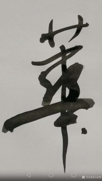 王征明收藏-新年伊始，王征明为“丰华园”题匾（丰华园是龙城铭地产的二期工程，投资近五十亿）。【图3】