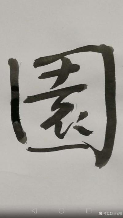 王征明收藏-新年伊始，王征明为“丰华园”题匾（丰华园是龙城铭地产的二期工程，投资近五十亿）。【图4】