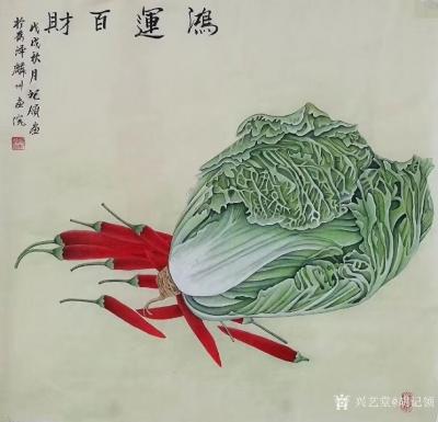 胡记领日记-我的工笔斗方作品欣赏68*68厘米【图8】