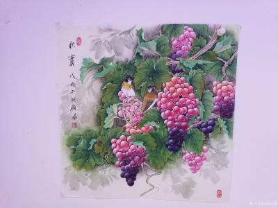 胡记领日记-我的工笔斗方作品欣赏68*68厘米【图10】