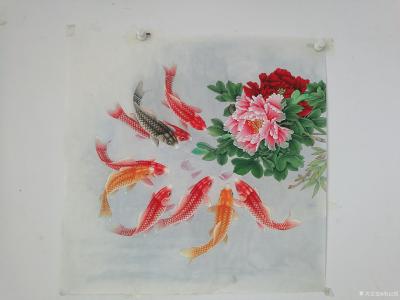 胡记领日记-我的工笔斗方作品欣赏68*68厘米【图12】