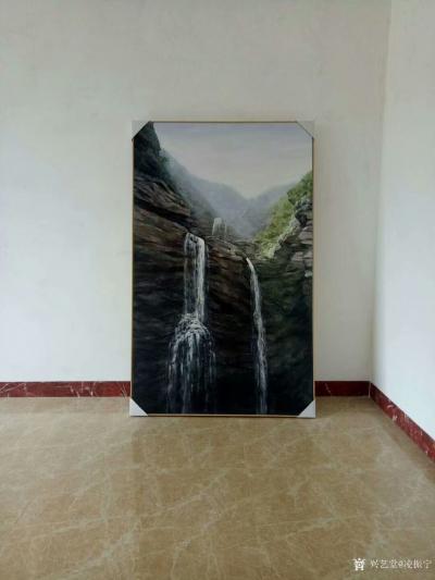 凌振宁日记-如果你欣赏它，无论放在那个地方都合适。油画装框装饰效果图片欣赏。照片油画订制，欢【图1】