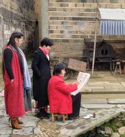 艺术家马培童生活:江西宜黄古村釆风写生，3月7日上午香港美术家协会画家游览金溪【图1】