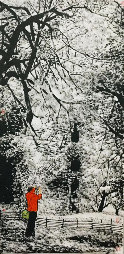 马培童日记-《一支笔、一瓶墨、走天下》马培童焦墨画感悟笔记（80）
  我从柬埔寨吴哥石窟【图3】