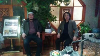 孙传海生活-2017年的初春，在青海省西宁海拔4000米昆仑雪山采风期间，收藏家穆斯林兄弟艾【图2】