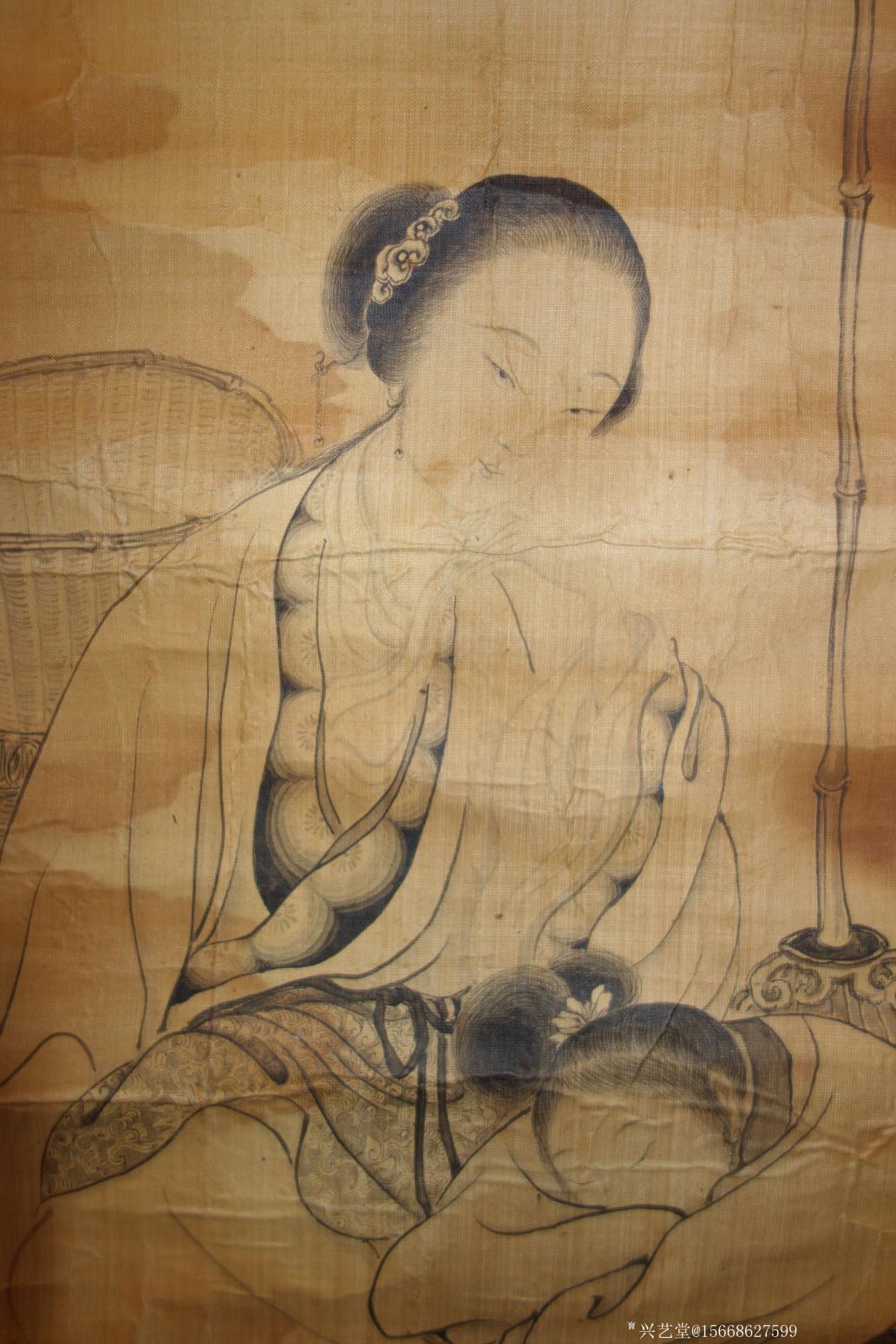 15668627599国画作品《王素，仕女图》【图4】