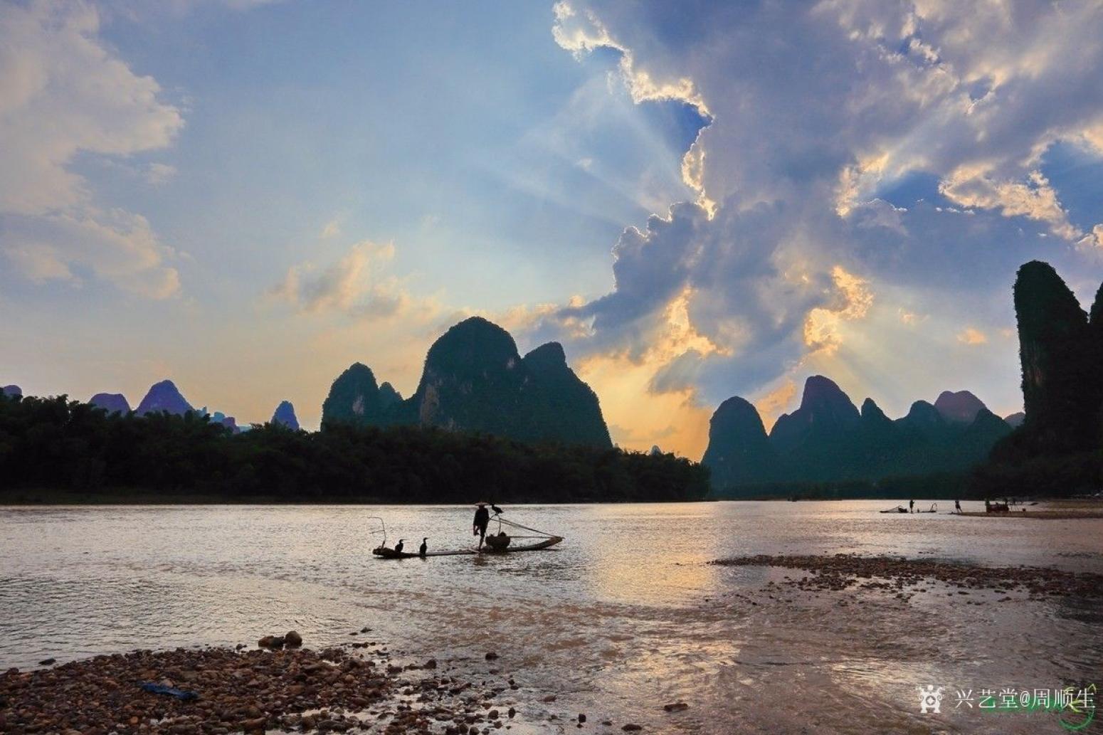 周顺生国画作品《四尺斗方蝉噪林逾静》【图0】