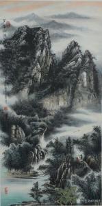 艺术品图片：艺术家周顺生国画作品名称《三尺中堂芦笛山深》价格900.00 元