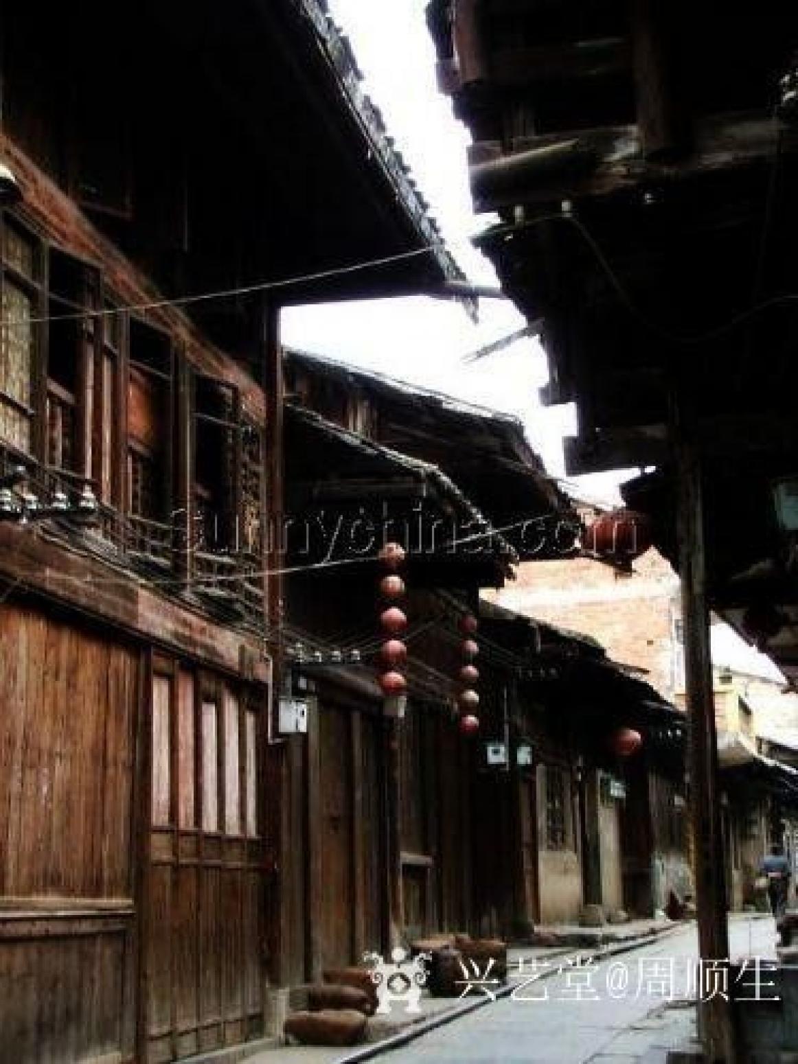 周顺生国画作品《四尺斗方大圩古镇》【图4】