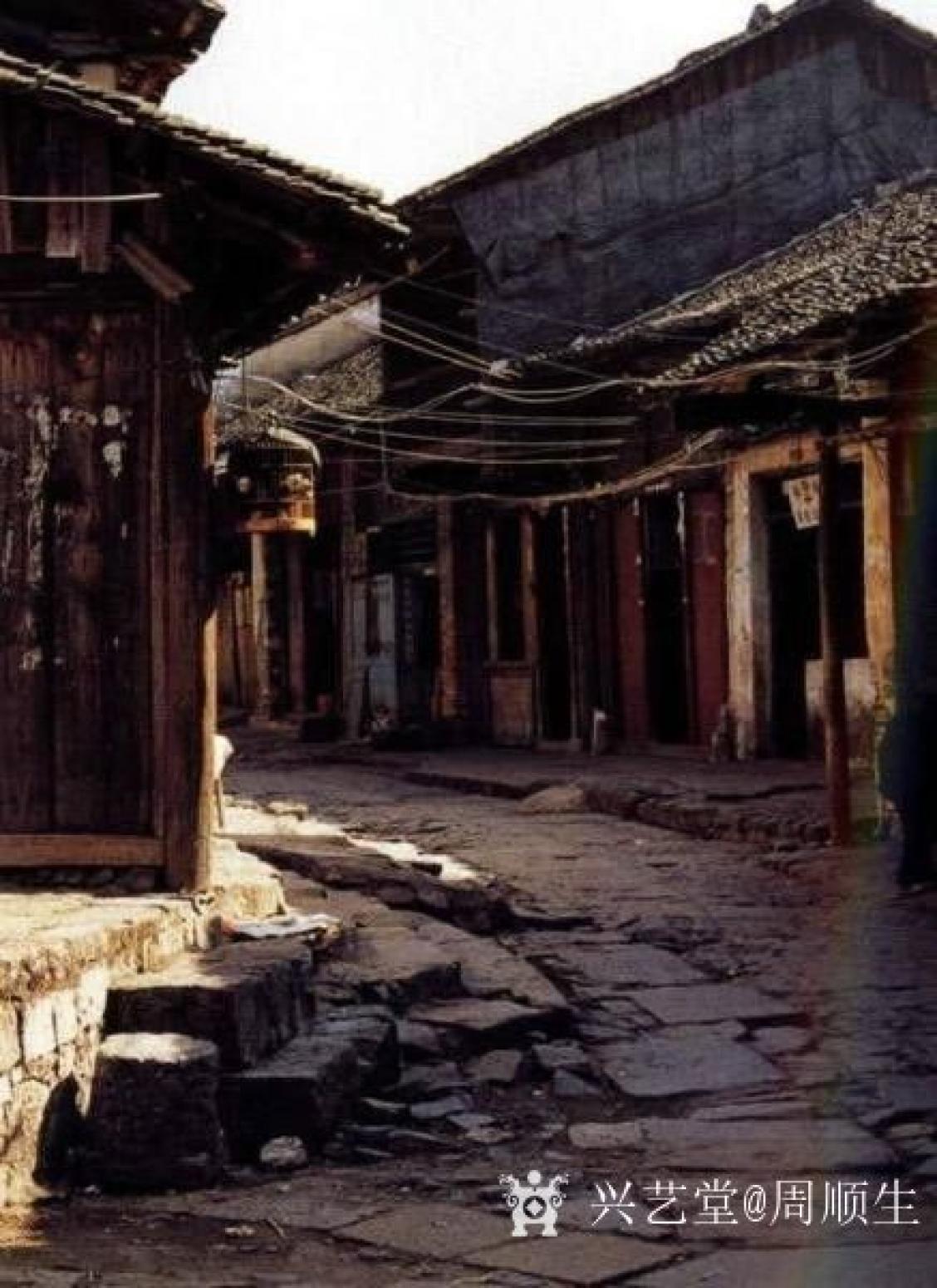 周顺生国画作品《四尺斗方大圩古镇》【图6】