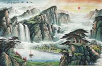 艺术家宁建华日记:自从画了这副200*300的（祥居福地），感觉自己的身高长了【图0】