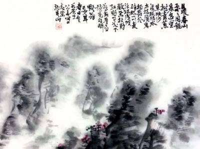 龚光万日记-日暖春山处处同，龙泉遥望曰青葱 。
草映沙渠琉璃水，木摇溪岸杨柳风。
醉眼一【图3】