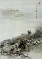 艺术家陈刚日记:《春到山澗草木知》等油彩山水画，乙亥年春月陈刚新作品分享欣赏【图0】